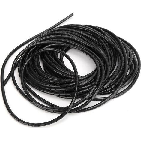 Enrouleur De Câbles Spiralé - Φ12 Mm - 5 M - Pour Organisation De Fils En Salle Informatique - 1 Pièce (1/5)