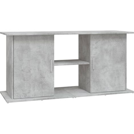 Support d'aquarium en béton gris 121 x 41 x 58 cm Bois d'ingénierie