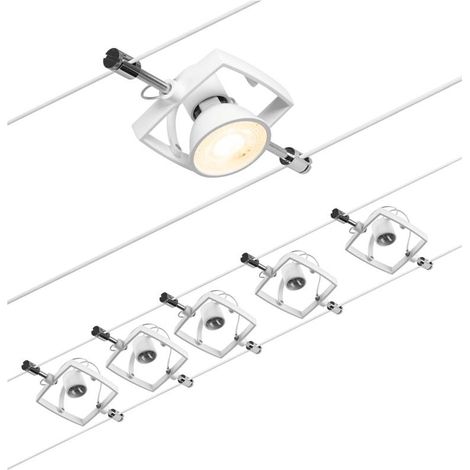 Luminaire paulmann CorDuo Mac II système sur câbles 10 mètres 5 x 10W (1/5)