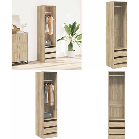 Armadio Cassetti Rovere Sonoma 50x50x200 cm Legno Multistrato - Armadio rovere sonoma - Armadio in legno multistrato
