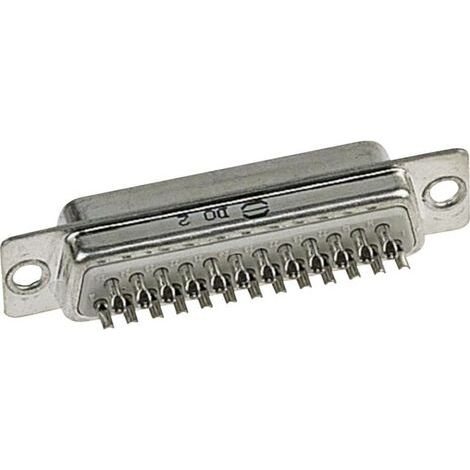 Embase SUB-D mâle 25 pôles HARTING 09670255615 180 ° fût à souder 1 pc(s) D15119 (1/2)