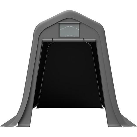 Abri de rangement extérieur tente garage pour moto et vélos bâche PE 170 g/m² 366 x 213 x 225 cm (1/5)