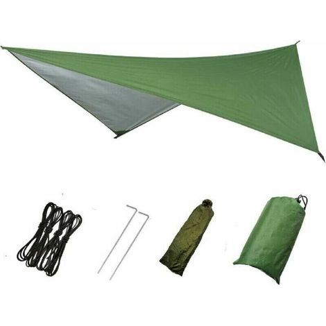 Campingplane, Regenschutz, wasserdichte Zeltunterlage, Kopfhörer-Markise, Zug-Trane-Picknickmatte für Outdoor-Aktivitäten, Wandern, Strand, Rucksack (1/5)