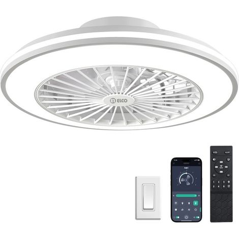 VENTILADOR TECHO ELCO PV49C LUZ LED