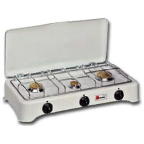 Cf Parker 5327 Cocina de Gas 3 Fuegos Blanca