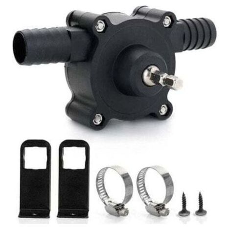 Pompe de perceuse électrique, pompe à eau mini pompe de perceuse électrique à main pompe auto-amorçante portable pompe de perceuse ménage petite pompe à eau pour la maison jardin, 6. 35Mm (1/4)