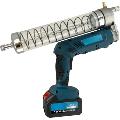 INGRASSATORE A BATTERIA 2 IN 1 MANUALE ELETTRICO SERBATOIO 600CC DOPPIA BATTERIA