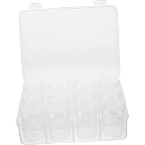 Boîte à Perles avec Séparateurs Organisateur de Rangement pour Perles et Breloques Boîte de Rangement Transparente avec Compartiments (1/5)