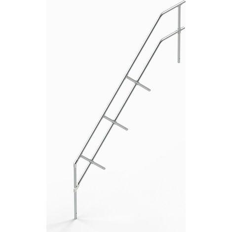 Euroline 511 Treppengeländer für 511 Podesttreppe 60°, 4 Stufen