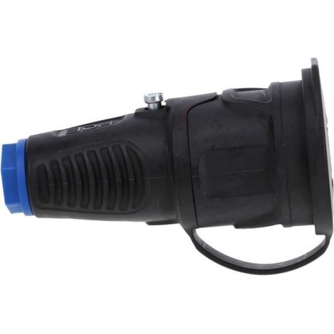 Gummisteckdose 16A 2P+Z 230V IP54 schwarz 2411-sbw