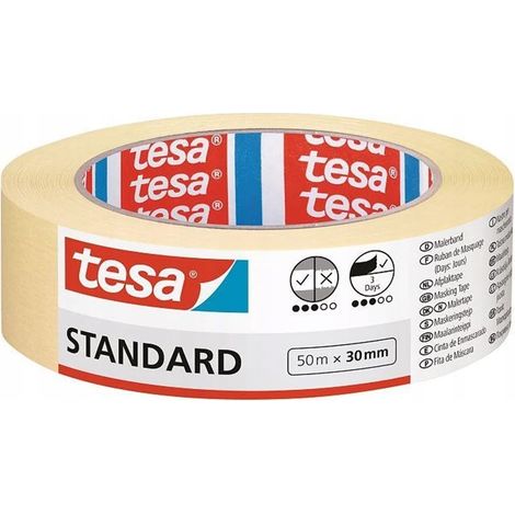 ruban de masquage standard tesa 50 m x 30 mm (1/2)