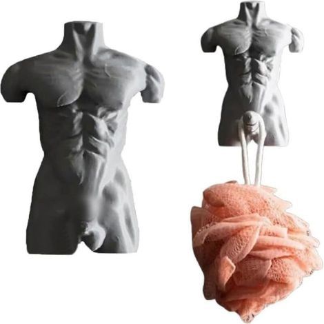 Crochet mural humoristique en forme d'homme musclé, porte-manteau original et amusant pour manteaux et chapeaux, crochet porte-serviettes fantaisie pour la salle de bain et cadeau original. (1/5)