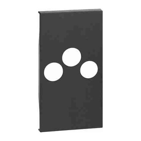 BTIKG26M2 TV-Steckdosenabdeckung Art.-Nr. K4210M2D – 2 Module – schwarz