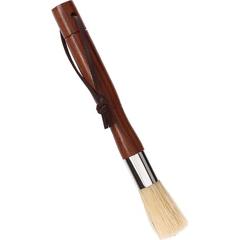 Brosse nettoyage moulin à café noix de cocobolo aluminium brosse poudre café bar café avec cordon suspension (1/5)