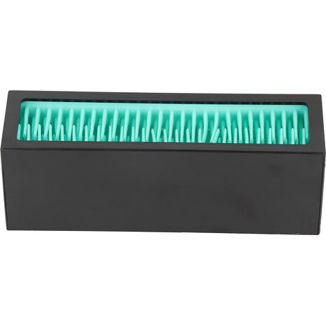 Présentoir à pinceaux de maquillage, boîte de rangement en silicone pour rouges à lèvres (bleu clair et noir) (1/5)