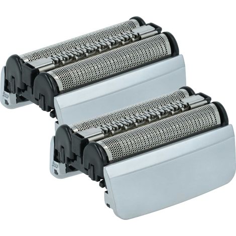 vhbw 2x testina sostituisce Braun 83M per rasoio elettrico, nero / argento (1/4)