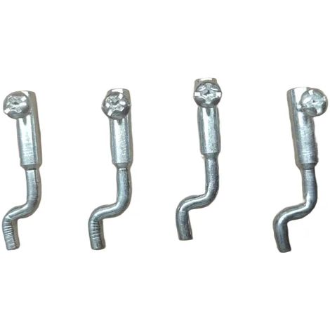 (4 pièces) Embouts de câble en Z robustes pour tondeuses à gazon - Compatibles avec les câbles de 2 mm pour tondeuses à gazon et outils de jardin motorisés (1/4)