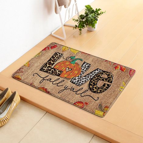 Tapis De Sol - Tapis D'Entrée Rectangulaire En Polyester - Pour Couloir Cuisine Salle De Séjour Extérieur - 40 X 60 Cm - 1 Pièce (1/5)