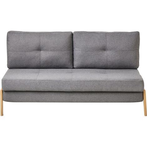 Sofa Bed 2 Seater EDLAND Fabric Dark Grey
