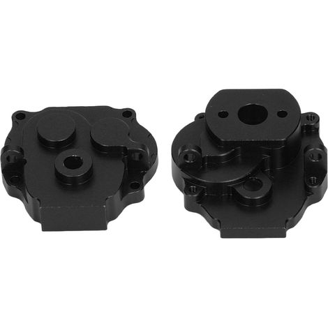 Carter de boîte de vitesses en alliage d'aluminium pour crawler RC Traxxas 1/18 TRX4M, robuste et résistant aux chocs, noir. (1/5)