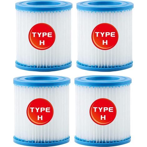 GENERIC-for Intex Piscine Cartouche de Filtre Type H 29007 pour Filtre Pompes 28601, 28602 (4 PCS) (1/5)