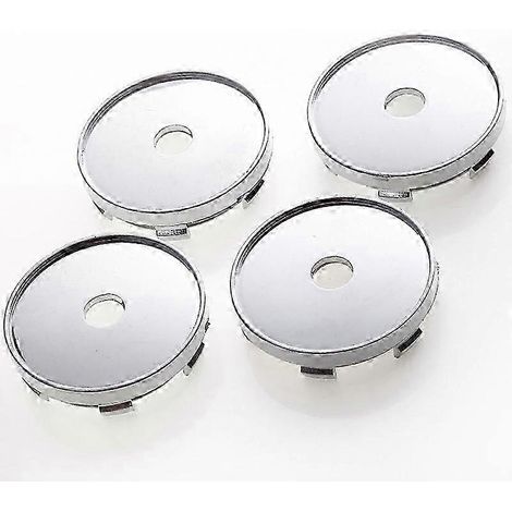 Ensemble de 4 enjoliveurs centraux de roue universels et résistants de 60 mm pour voiture, protection anti-poussière, accessoires automobiles de remplacement T3EF (1/4)