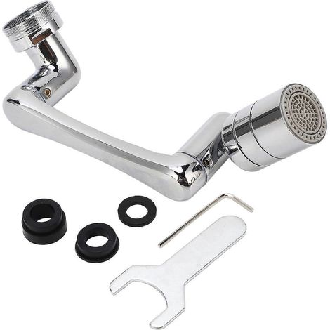 1080° drehbarer Wasserhahn-Verlängerungsfilter aus Messing, universell, 2 Modi, Roboterarm, Badezimmer-Wasch-Augen-Haarentfernung