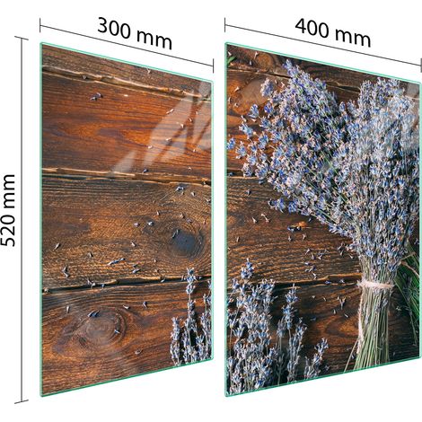 PLACA PROTECTORA DE VIDRIO PARA ESTUFA 70x52 LAVANDA (1/5)