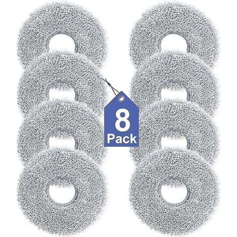 Pack de de 8 Lingettes pour Dreame L10s/L10/L20/X40/L40/X50/L50 Pro Ultra, XU, Xiaomi X20 Pro/Max, Ecovacs Deebot T30 Pro OMNI, T30S Pro A (1/4)