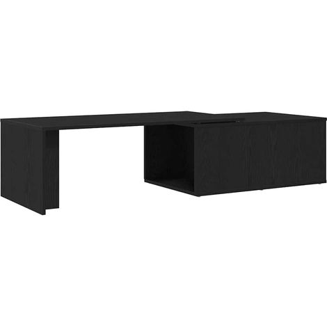 Maison Exclusive - Couchtisch Schwarz Eichen-Optik 150 x 50 x 35