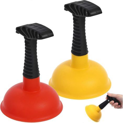 Lot de 2 ventouses pour toilettes, déboucheuses pour dortoir, ventouses pour salle de bain, ventouses ménagères pour salle de bain-16X11X11CM-Assorted Color (1/4)