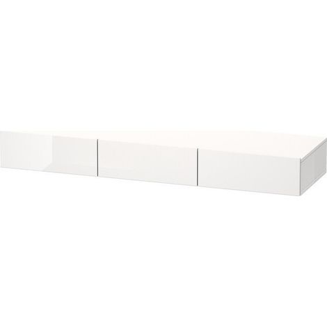Estante para cajones DURASTYLE 440x1500x150mm nogal oscuro / blanco mate