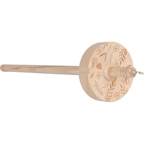 Fuseau à filer pour crochet, outil artisanal à spirale supérieure pour débutants, fuseaux en bois sculptés à la main (1/5)
