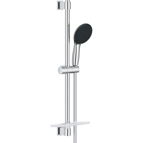 Ensemble de douche avec pommeau 2 jets, barre 60cm, flexible et tablette- GROHE Vitalio Start 110 26952001 - Economie d'eau - Ch