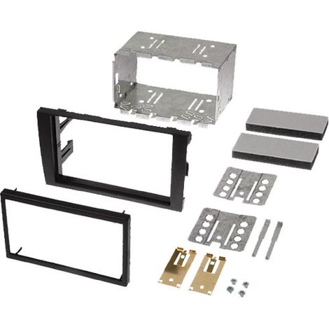 Facade 2 DIN noire compatible avec Audi A4 01-07 RAF4211DPRO