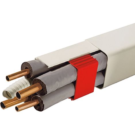 Axelair – Goulotte blanche 80x60 – Longueur 2m – Pour installation électrique dans murs et plafonds – Fixation facile
