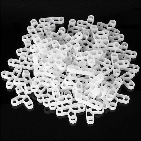 Lot de 100 croisillons de 10 mm pour carrelage - Croisillons en forme de T - pour la découpe et la compensation des espaces (1/5)