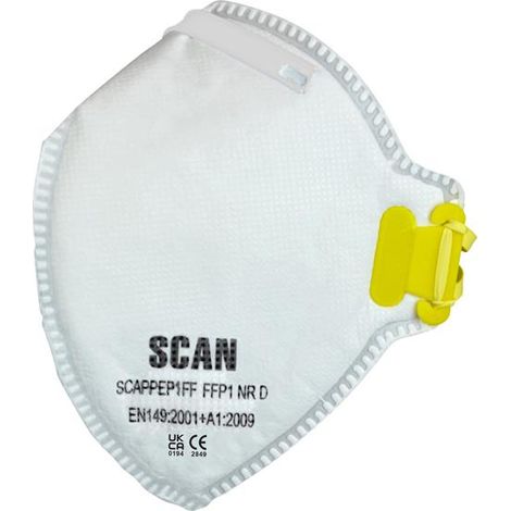 Scan 2EFA21 Fold Flat Disposable Mask FFP1 Pack Of 3 SCAPPEP1FF (1/2)