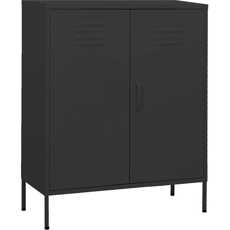 vidaXL Armoire de rangement Anthracite 80x35x101,5 cm Acier (1/5)