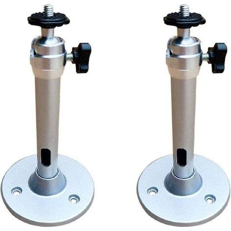 Soporte de Techo para Proyector, 2 Unidades Soporte Universal de Proyector para Techo, Accesorios de Pared para Oficina y Escuela, Mini Proyector de Pared a Techo Duradero (Plata) (1/4)
