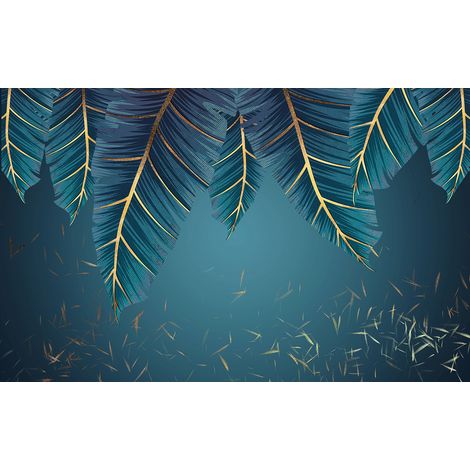 Papier peint panoramique - Feuilles - 130 cm x 81 cm (1/2)