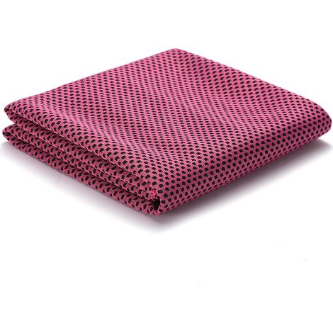 EVA-Sporthandtuch 30 x 80 cm, Fuchsia-Pink – saugfähig, schnelltrocknend, kühlend, ideal zum Laufen, für Fitness und Outdoor-Aktivitäten