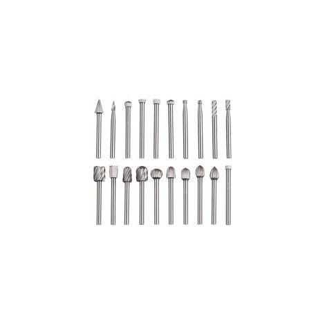 Houhence – Set mit 20 HSS-Hartmetall-Rotationsfeilen – 1/8" (3 mm) Schaft – Zum Schnitzen, Gravieren, Bohren und Polieren von Metallen (1/5)