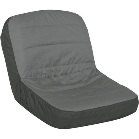 Housse de siège de tondeuse à gazon autoportée en tissu Oxford 600D rembourré avec poches de rangement pour tracteurs de jardin, convient aux tracteurs de jardin, gris, jaune, résistant à (1/5)