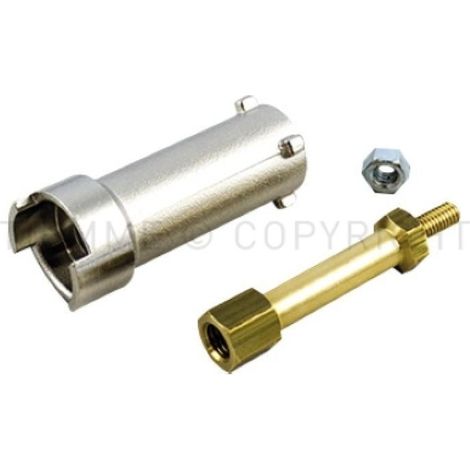Prolunga leva valvola sfera sistemi isolati ottone nichelato 1 1/4 tiemme 2090002