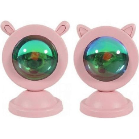 Lampe de coucher de soleil dessin animé, mini veilleuse USB à lumière arc-en-ciel, cadeau (1/5)