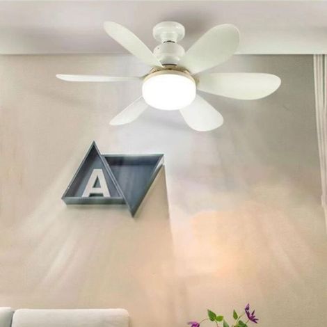 Ventilateur de plafond avec lumière - Éclairage intégré - Télécommande incluse - 6 pales - 3 vitesses réglables (1/4)