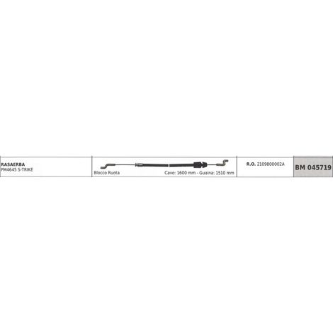 Cavo blocco ruota MOWOX rasaerba PM4645 S-TRIKE cavo 1600 mm guaina 1510 mm