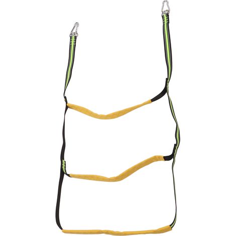 Échelle de corde marine pliable à 3 marches, robuste et supportant une charge importante, pour canoë, kayak et bateau à moteur. (1/5)