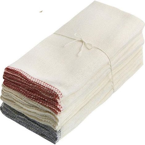 Torchon de cuisine en fibres de coton épais, idéal pour la vaisselle. (1/5)